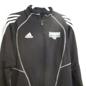 Adidas Black Quarter Zip Greensboro Youth Soccer Pullover Adult Medium